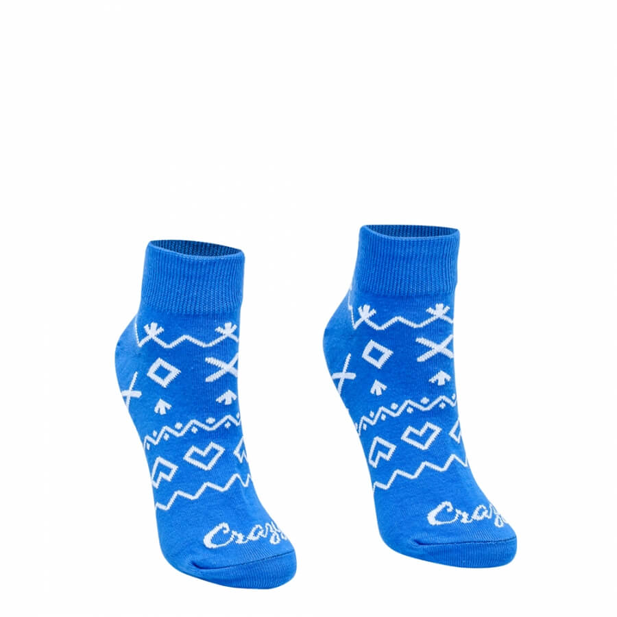 Ponožky Čičmany krátke modré